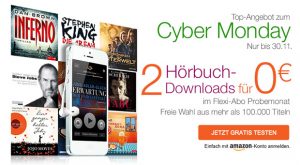 Audible Black Friday und Cyber Monday Angebote