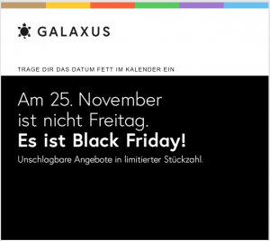 Galaxus Black Friday